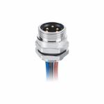 3 Pin Mini Change Connectors A Code Panel Mount Male Receptacle