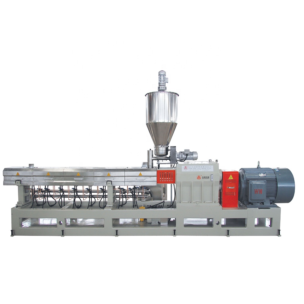 380V 50hz Double Screw Pellet Plastic Laminating Wood Extruder Machine for Production
