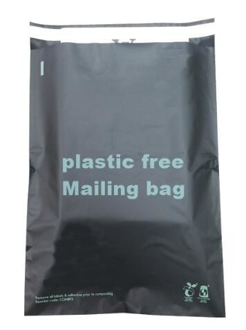 Eco-Friendly Waterproof Durable Grey/White PLA Biodegradable Courier Bags,100%