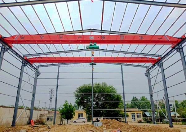 Overload Protection Single Girder Overhead Crane Industrial EOT Crane With Limit