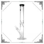 Grace 17.5'' Tall Straight Tube Glass Smoking Pipes With Special Ice Catcher
