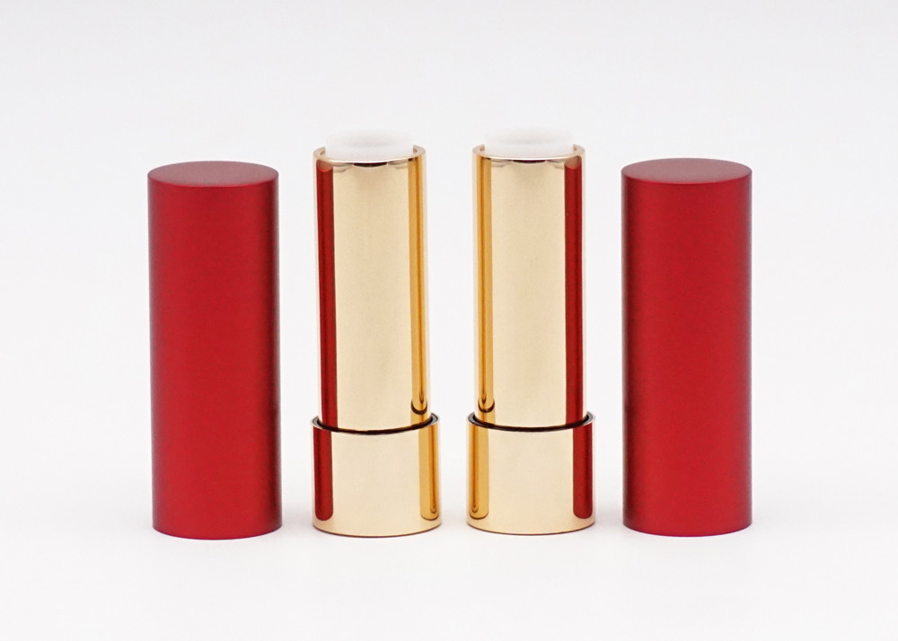 3.5g Aluminum Red Gold Fashionable Empty Lipstick Packaging Tube Case