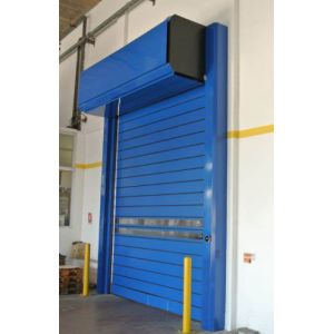 Temperature Control PLC Customized Motor High Speed Security Entrance Door