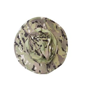 China Camouflage Military Jungle Hats Jungle Bucket Boonie Cap With Strings factory