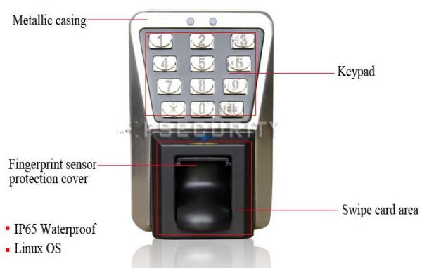 China Best Metal Shell Waterproof Fingerprint Access Controller KO-AC500 factory