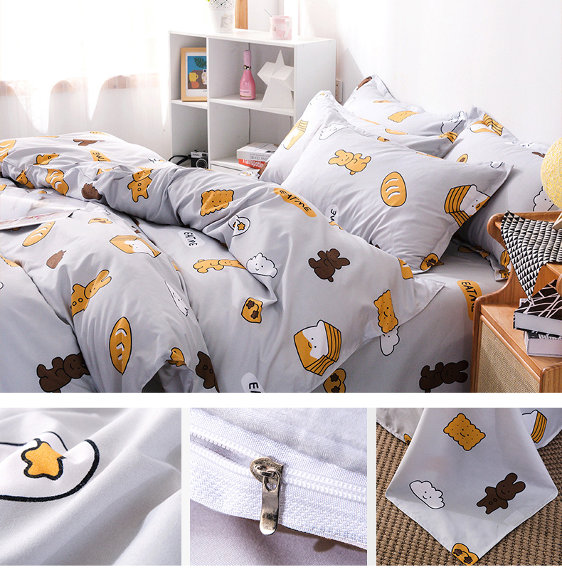 100% Cotton Air-permeable Plant Pattern Juego De Sabanas De Algodon Customized Comforter