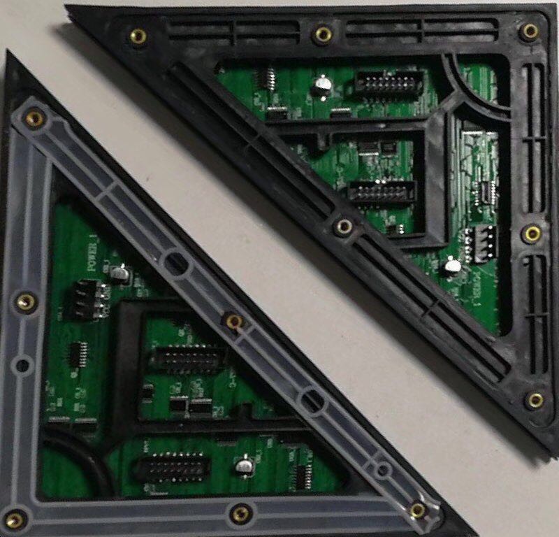 Outdoor Triangle LED Module RGB P6 Full Color SMD Abnormal Shape Design Module Shenzhen Factory