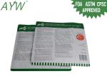 Oxidizer Proof Food Packaging Plastic Bags / Green Stand Up Zipper Bags With