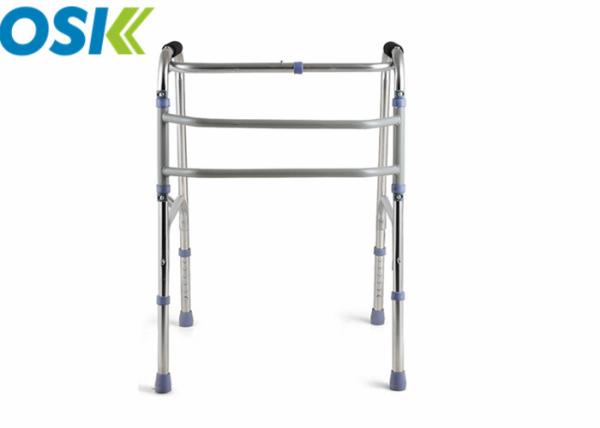 CE Approved Handicap Walking Aids , Four Legged Mobility Aid Walkers Steel