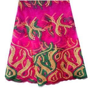 China multicolor latest african lace fabrics 2015 factory