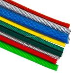 Galvanized PVC PU Coated Steel Cable Plastic Coated Wire Rope with GB Standard