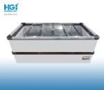 1050L Manual Defrost Supermarket Island Freezer With Sliding Glass Top SASO CB