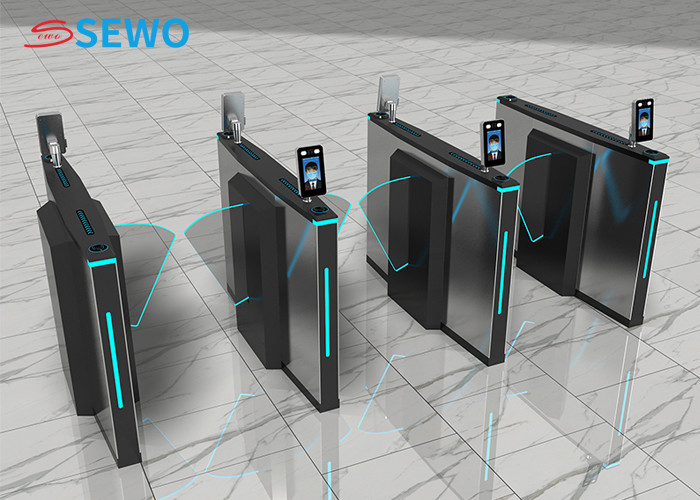 Customized Biometric Flap Barrier Turnstile with TCP / IP / R485 Communication Interface