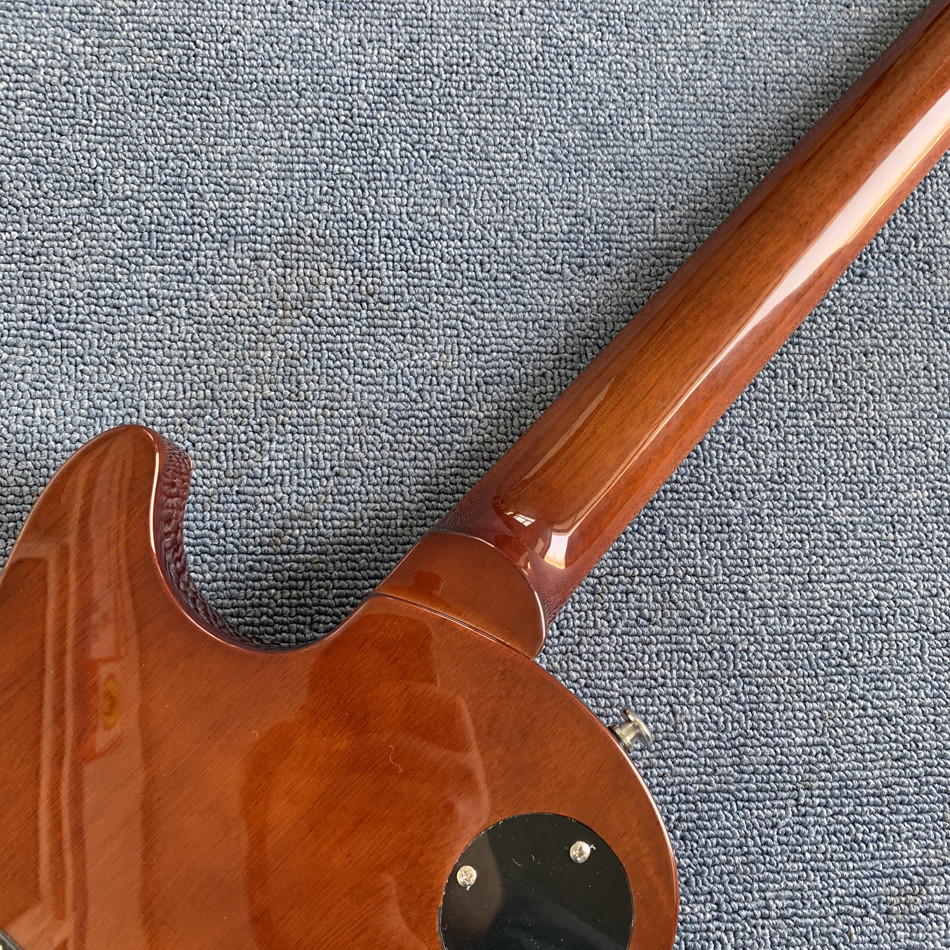 Custom Grand Flamed Maple Top Electric Guitar with Chrome Hardware