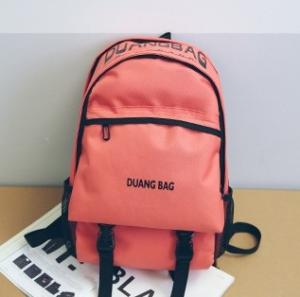 China New Korean version of solid color backpack fashion trend Japanese and Korean student bag factory outlet factory