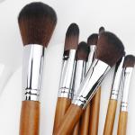8PCS Makeup Brush Set Log Wooden Handle Cosmetic Brush With Private Label