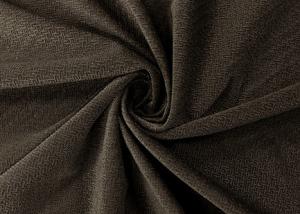 China 165GSM Super Soft Stretch Burnout Velvet Fabric T Grain Dark Brown 150cm factory