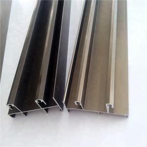 China 6063 Champagne Doors Windows Anodized Aluminum Profile factory