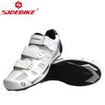 Lightweight SPD Indoor Cycling Shoes , White Road Bike Shoes Good Shock