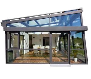 China Polygon Roof Molding Customizable Free Standing Sunroom With Double Glazed Glass factory
