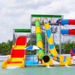 Amusement Park Fiberglass Open Water Slide Tube