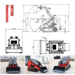 739 / 2 Cylinders Skid Steer Loader Trencher Earth Drill 50 Hp Tracked for