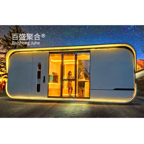 Galvanized Steel Frame Office Prefabricated House Apple Cabin for Living and