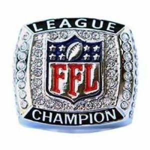 China 120g Fantasy Football Championship Ring factory