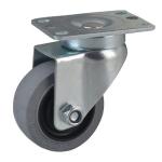 Silent TPR ESD Caster Wheels 75KG 3 Inch Trolley Wheels Screw Nut