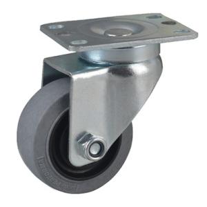 China Silent TPR ESD Caster Wheels 75KG 3 Inch Trolley Wheels Screw Nut factory