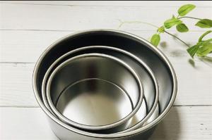 China 203x197x75mm 8 Inch Hard Anodized Mini Cake Baking Tray factory
