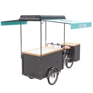 China Europe Style Bicycle Ice Cream Cart High Strength Carbon Steel Frame factory