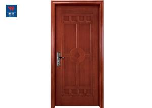 China Solid Wood Core Grain Fireproof Flush Wooden Door For Hotel Projects factory