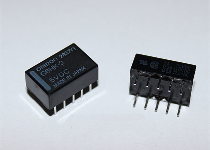Omron signal relay G6HK-2-5VDC double coil 1A (10 Pin)