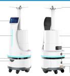Android 5.1 Robotic Sanitizer Machine Disinfectant Spray 0.5 Seconds 6 Hours