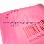 Pink Opaque 0.14mm Self Adhesive Plastic Bags For Shipping Mailing