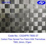 Ultra Thin Carbon Fiber Fabric 12K T800 Wide 37GSM Carbon Fiber Spread Tow