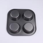 Black Non-Stick Household Muffin Cake Cupcake Baking Tray Pan