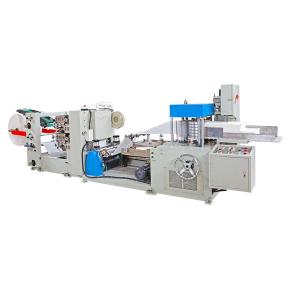 China PLC Control Napkin Paper Machine 8-12 Bag / Min 220v / 50HZ Accurate Location factory