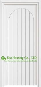 China Single /Double Entry Door Design, White Color Timber Veneer Wood Door With Lever Handle, factory
