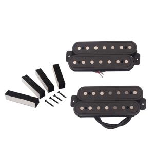 China Alnico V 7 Strings Humbucker pickups Double Coil Pickup set carbon steel Black Vintage electric guitar factory