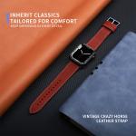 Apple Watch Leather Look Band Bracelet for 38mm 40mm 42mm 44mm Series 7 6 SE 5 4