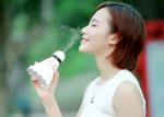 Cool Mist Travel Air Humidifier , Usb Desk Humidifier 240ML Tank Badminton Shape