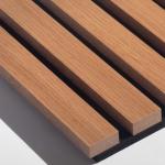 Multicolor Wall Wood Veneer Slats Mildewproof Odorless Thickness 21MM