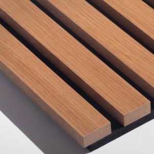 China Flameproof Timber Wood Veneer Slats Sound Absorption Nontoxic factory