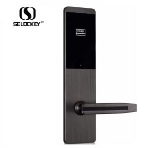 China Zinc Alloy Electronic Security Hotel Swipe Card Door Locks factory