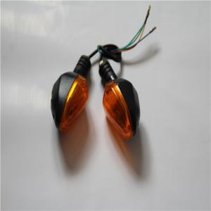 China Custom Motorcycle Turn Signal Lights Yellow Black Color Water Resistant factory