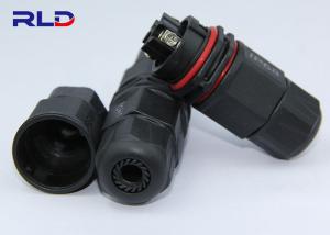 China Black 2 Pin 3 Pin IP68 Waterproof Cable Splitter Solderless Screw Threaded factory