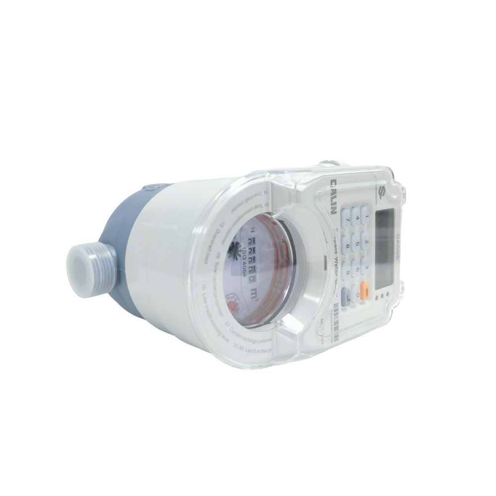 Wet Dial IP67 Prepaid Water Meters Fraud Proof With LCD Display