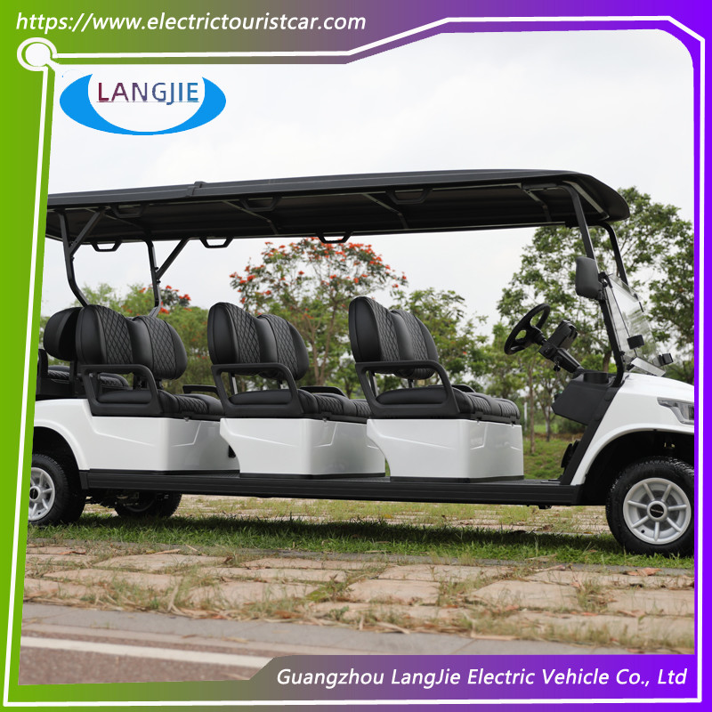 4 Wheel AC Motor Buggy Golf Cart With 48V Dry Battery 8 Passenger Golf Cart For Hotel